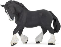 Papo Figurina Calul Shire Papo, realista, pictata manual, pentru copii 3+ ani (Papo51517) Figurina