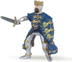 Papo Figurina Papo Regele Richard Albastru, cavaler medieval pictat manual (Papo39329) Figurina