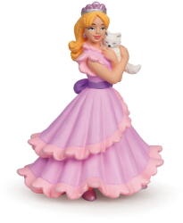 Papo Figurina Printesa cu Pisica Papo, pictata manual, 10 cm (Papo39010) Figurina