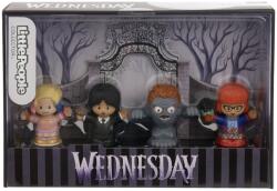 Mattel Set 4 figurine Wednesday Little People Collector pentru colectionari (MTHWX46) Figurina