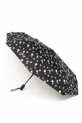 BUDMIL félautomata összecsukható fekete-fehér csillagos esernyő (40020015-046243-0000) - officedepot