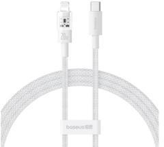 Baseus GEM adatkábel (USB - lightning, 20W, PD gyorstöltő, cipőfűző, 200cm) FEHÉR (181628)