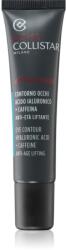 Collistar Uomo Attivi Puri Eye Contour Hyaluronic Acid + Caffeine Eye Contour élénkítő szemkrém Anti-age hatással 15 ml