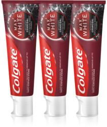 Colgate Max White Charcoal fehérítő fogkrém 3 x 75 ml