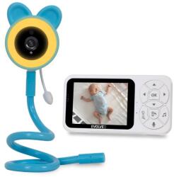 EVOLVEO N35 Baby Monitor kamerával, VOX, hőmérő, éjjellátó, RGB fénnyel, kék (CAM-35B)