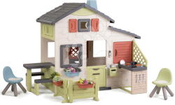 Smoby Casă Prietenilor cu colț de grădină Friends House Life Smoby extensibil cu filtru UV (SM810300-Q) Casuta pentru copii