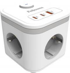 Fellowes Priza pentru incarcare Filex Power Cube Fellowes, tip F, alb 100137168