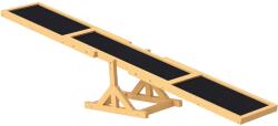 PawHut Balansoar pentru antrenament de agilitate la câini, antiderapant, cu o capacitate de încărcare de până la 50 kg, 180 x 30 x 30 cm | Aosom Romania (D03-001V00YL)