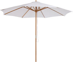 Outsunny Umbrela din Lemn Umbrela Soare pentru Gradina Balcon Alb 3 m | Aosom Romania (01-0244)