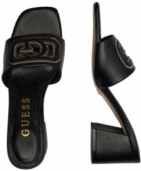 Guess Női magas sarkú papucs, Guess FLJGAS fekete bőr, 39 EU