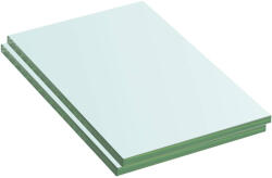 vidaXL 2 db Átlátszó Üveg Paneles Polc 20x12 cm