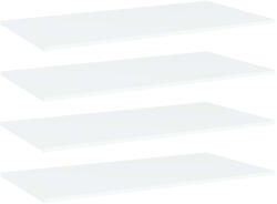 vidaXL 4 db Fehér Szerelt Fa Könyvespolc Lap 80x20x1, 5 cm
