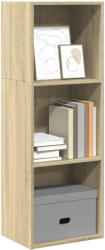 vidaXL Sonoma Tölgy Színű Szerelt Fa Könyvespolc 40x30x114 cm