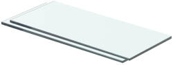 vidaXL 2 db Átlátszó Üveg Paneles Polc 40x12 cm