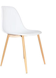 TEMPO KONDELA Szék, Fehér/Natúr, Sintia