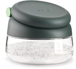 Lékué Salt Cellar Üveg Sótartó, Mérőkanállal, Szürke Fedéllel