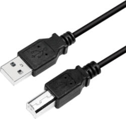 LogiLink Cablu USB 2.0 A la B, LogiLink, 5m, negru, set 2x male (cu0009b)