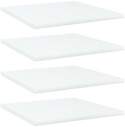 vidaXL 4 db Fehér Szerelt Fa Könyvespolc 40x40x1, 5 cm