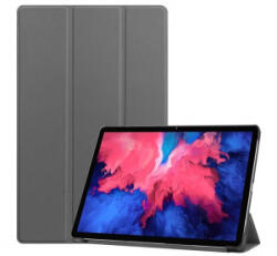 Gigapack Tok álló, bőr hatású (aktív FLIP, oldalra nyíló, TRIFOLD asztali tartó funkció) SZÜRKE [Lenovo Tab P11 (TB-J606F)]