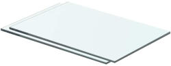 vidaXL 2 db Átlátszó Üveg Paneles Polc 40x20 cm