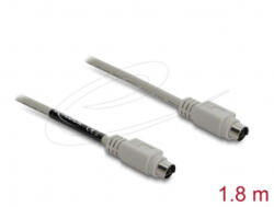Delock PS/2 kábel 1, 8 m szürke (87235) (87235)