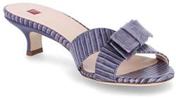  Högl Női Papucs - Elegáns Bőr Papucs Sarkon - méret 36 - Kék - Természetes Bőr, Kényelmes Talpbetét, Stabil 4 cm Sarok, Minőségi Osztrák Női Lábbeli