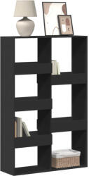vidaXL Fekete Szerelt Fa Könyvespolc 100 x 33 x 155, 5 cm