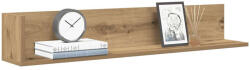 vidaXL 2 db Kézműves Tölgy Színű Szerelt Fa Fali Polc 100x16, 5x16, 5 cm