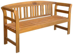 vidaXL tömör akácfa kerti pad 157 cm