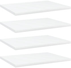vidaXL 4 db Fehér Szerelt Fa Könyvespolc 40x30x1, 5 cm