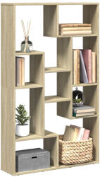 vidaXL Sonoma Tölgy Színű Szerelt Fa Könyvespolc 72x20x120 cm