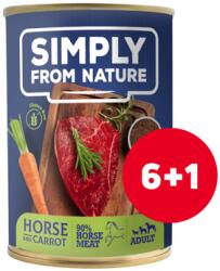Simply from Nature Nedves kutyaeledel Lóhús lenmaggal 6 x 400 g + 1 INGYENESEN