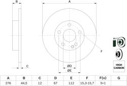 Bosch Disc frana BOSCH 0986479185