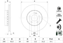 Bosch Disc frana BOSCH 0986479H45