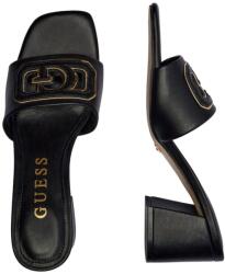 Guess Női magas sarkú papucs, Guess FLJGAS fekete bőr, 40 EU