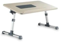 FOXMAG24 laptop asztal, MDF tető, beépített hűtő, alumínium lábak, magasság és munkaszög állítás, USB tápegység, szürke (DJT8NVMBM)