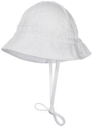 DOLL Gyerek sapka húzózsinórral, BABA, 100% pamut, UV védelem, kényelmes, fehér, 43-as méret