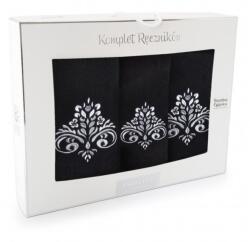 Zwoltex Sultan törölköző készlet, 3 db, fekete (2140815)