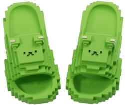 Flippy Alkalmi Papucsok Tizenéveseknek, Flippy, Unisex, Pixel Formájú Modell, Ellenálló, Könnyű és Puha, csúszásmentes EVA habból, Méret 40-41, Világoszöld (161736)