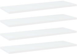 vidaXL 4 db Fehér Szerelt Fa Könyvespolc 60x20x1, 5 cm