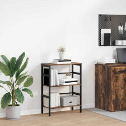 vidaXL Könyvespolc Füstölt Tölgy 60 x 29, 5 x 81 cm