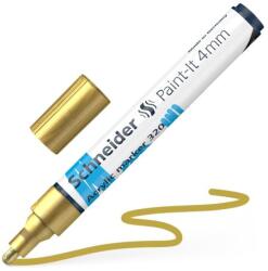 Schneider Marker acrilic, 4 mm, SCHNEIDER "Paint-It 320", auriu