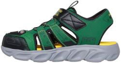 Skechers Skechers, Tépőzáras mintás szandál LED-fényekkel, Zöld, Fekete, 35 EU (407070L-GNBK-35)