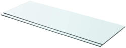 vidaXL 2 db Átlátszó Üveg Paneles Polc 70x25 cm