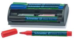 Schneider Marker pentru tablă albă și flipchart, 1-3 mm, vârf conic, cu racletă, SCHNEIDER
