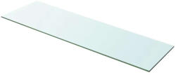vidaXL 100x30 cm Átlátszó Panel Üvegpolc