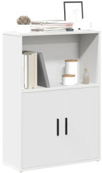 vidaXL Fehér Szerelt Fa Könyvespolc 60x24x85 cm