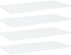 vidaXL 4 db Fehér Forgácslap Könyvespolc 60x30x1, 5 cm