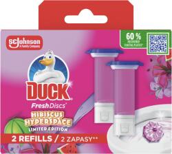 DUCK Fresh Discs Hybiscus Hyperspace WC-öblítő korong utántöltő 2 x 36 ml (72 ml)