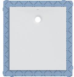 Geberit Olona szögletes zuhanytálca szigetelőgallérral, 100x90 cm, matt fehér (GE-550.910.00.1)